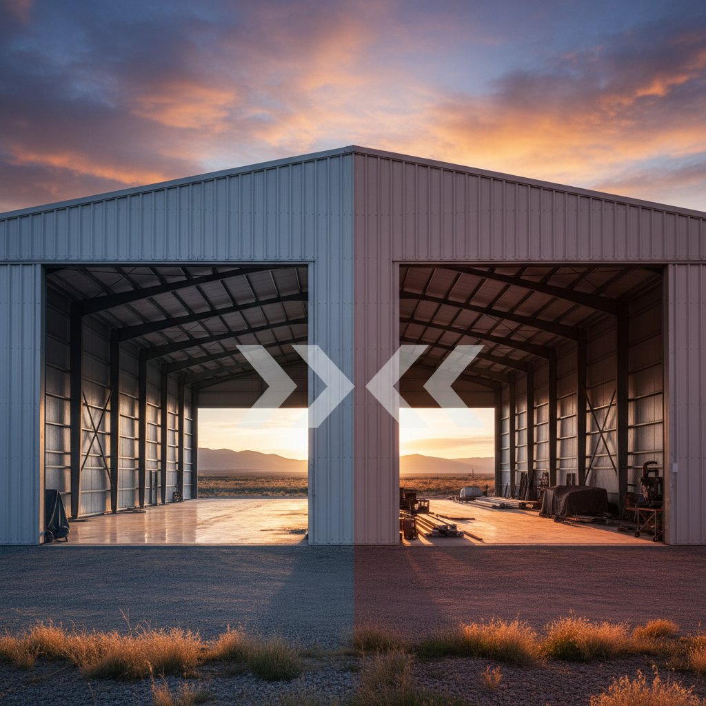 Industrial hangar 20×40 m: how to choose