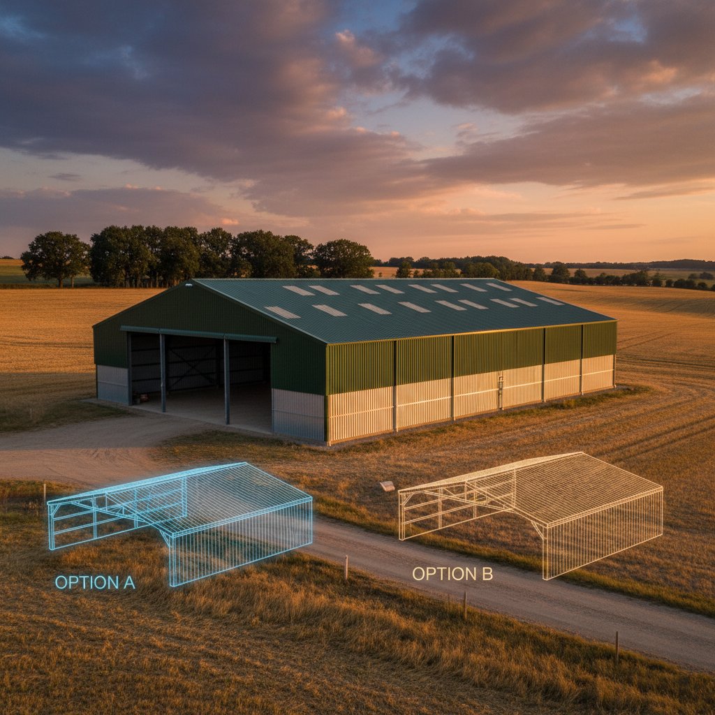 Agricultural hangar 12×30 m: how to choose